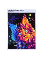 Кпн-038 Картина по номерам Красочный мейнкун (ПочСебяХуд) (38х28,5 см) (коробка) (LORI)