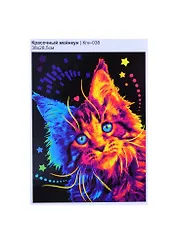 Кпн-038 Картина по номерам Красочный мейнкун (ПочСебяХуд) (38х28,5 см) (коробка) (LORI)