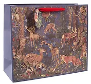 Пакет А4 32*26*12 "Новогодний лес" НГ, бум.мат.ламинат