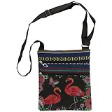 Сумка-шоппер на молнии Фламинго (текстиль под гобелен) (23х20) (12-12611-356-LN-G1)