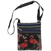 Сумка-шоппер на молнии Фламинго (текстиль под гобелен) (23х20) (12-12611-356-LN-G1)