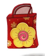 Карандашница с прищепкой Сумка с сердцем и цветами (290126) (Сима-ленд)