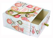 Коробка подарочная "Игрушки на голубом" 16*16*8 Новый год, картон - 1