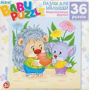 Паззл ДМ Astrel/Астрель 36эл. 220*220мм Ежик и Мышонок 6263