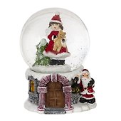 Фигурка декоративная Дети в стеклянном шаре, 4 варианта (4х4х6) - 2