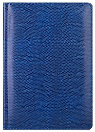 Ежедневник недат. А5 160л "Solo", кож.зам., синий, In Folio
