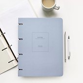 Тетрадь на кольцах «Notes. Голубой» 120 листов в клетку, А4, сменный блок - Be Smart - 1