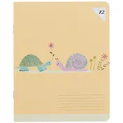 Тетрадь в линейку Academy Style, "Рисунки животных", 12 листов, в ассортименте