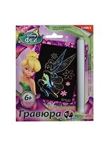 Набор для творчества LORI Гравюра Disney/Дисней Феи малая с эффектом голографик Фея Динь-Динь" Грд-035"