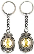 Брелок-якорь-кан (мет.вставка-фигурн (цвет золото) Петергоф.Самсон, цвет античное олово