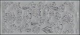 Контурные наклейки Подсолнухи (1.3471) (лист) (серебро) (10х23см)