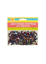 Набор декора для творч. стразы Разноцветные (858256) (d=0,5см) (14гр) (Арт Узор) (упаковка)