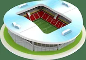 Сборная модель, 3D пазл,стадион  Казань Арена,12 дет., 6,8*6,8*2см