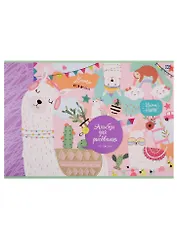 Альбом для рисования BG, Llama party, А4, 12 листов, в ассортименте