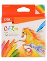 Мелки восковые 12цв "ColoRun", к/к, подвес, Deli