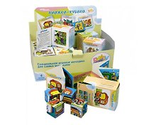 Развивающий комплект «Книжка + кубики», в ассортименте, Step puzzle