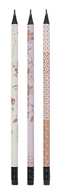 Карандаш ч/гр с ластиком "Muse", НВ, ассорти, Hatber