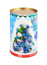 Набор для творчества Волшебная мастерская Елочка из сизаля Мерцание (голубо-серебрянная)