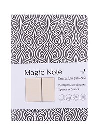 Записная книжка «Magic Note. Серый» А6+, 96 листов в линейку, экокожа, Paper Art