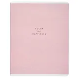 Тетрадь 48л кл. "Block", розовый, скрепка, карт.обл., микротекстурирование, ламинация