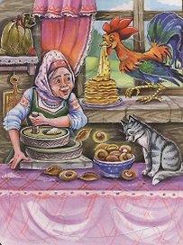 Петушок и чудо-меленка. Читаем и собираем сказку