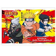 Альбом для рисования «Naruto» Academy Style А4, 20 листов, скрепка