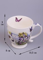 Кружка Лаванда (280мл) костяной фарфор подарочная упаковка Gift'n'home (M-280 Лаванда)