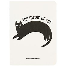 Записная книжка «The cats meow» А6, 24 листа в клетку, сшивка, Languo, в ассортименте