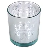 Подсвечник Снежинки (серебро) (стекло) (8х7)