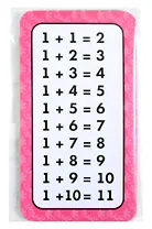 Обучающие карточки "Таблица сложения". 10 карточек