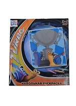 Напольная раскраска Турбо Кубок (51223) (83х71см) (+6 воск. карандашей) (3-5л.) (упаковка)
