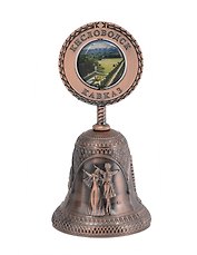 Колокольчик рельефный Кисловодск (3-вида, цв.медь) (9,5см) (039CU-145-9-145-2)