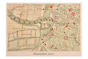 Открытка одинарная "Карта.Калининград 1913"