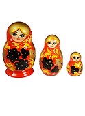 Матрешка 3 предм. "Узор", арт. С-4 (107) - 1