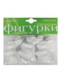 Пенопластовые фигурки для поделок Зайчики (2-208/01) (70мм) (3шт.) (упаковка)