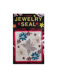 Стразы отдельные на пленке Jewelry Seal (1461-2/11) (бел.-роз. бабочка с жемчугом)