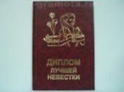 Диплом лучшей невестки (AE0000335) (Мастер)