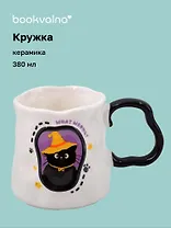 Кружка Котик в желтой шляпе (керамика) (380мл) (12-202602-MSH10/10)