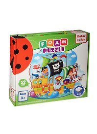 Foam Puzzle Сюжетные мягкие пазлы Пираты (RK1202-04) (32 эл.) (толщина 6мм) (3+) (коробка)