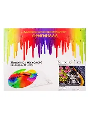 Набор для творчества, Белоснежка, Живопись на холсте 30*40см На окошке