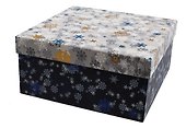 Коробка подарочная "Snowflaces" 20*20*9,5см, Новый год, картон - 2