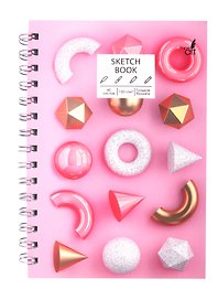 Скетчбук А5 60л "SKETCHBOOK. Арт-композиция", 120г/м2, софт. тач, евроспиральСкетчбук А5 60л "SKETCHBOOK. Арт-композиция", 120г/м2, софт. тач, евроспираль