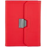 Ежедневник-органайзер недат. А5+ 120л 160*225 "Джут" красный, тв.переплет, 4 кольца, магнит.клапан, тонир.блок