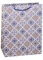Пакет подарочный бумажный А3 "Турецкие узоры", нейтальный