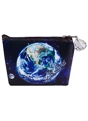 Кошелек на молнии Космос планеты с подвеской (12,5х10) (ПВХ бокс)