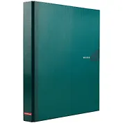 Папка архивная 35мм А4 "Work inside" 4 кольца, зеленый