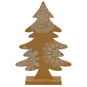 Ёлочка золотая с узором, 18 см