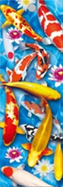 Закладка 3D Золотые карпы (BKM03FISH) (Листопадова)
