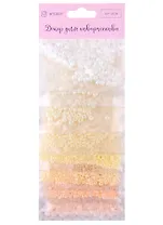 Бисер круглый "Нежные цвета бело-жёлто-розовый", 8 цветов х 10 грамм