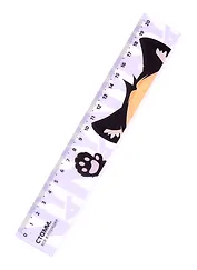 Линейка 20см пластик, "Ушки", подвес